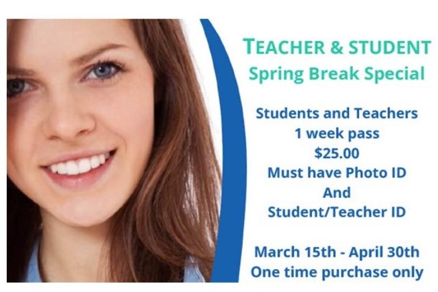 Spring Break Promo Wellness Center