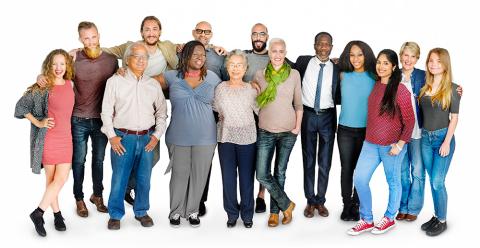 Group of happy adults who utilize behavioral health therapy services